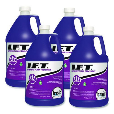 Intensive Floor Treatment, Mild Scent, 1 gal Bottle, 4/Carton