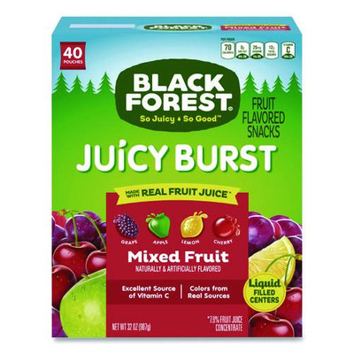 Juicy Burst Fruit Flavored Snack, Mixed Fruit, 32 oz, 40/Box