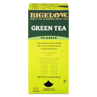 Single Flavor Tea, Green, 28 Bags/Box, 6 Boxes/Carton