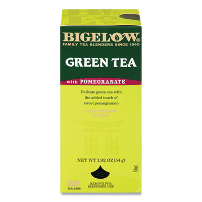 Green Tea with Pomegranate, 0.07 oz Tea Bag, 28/Box