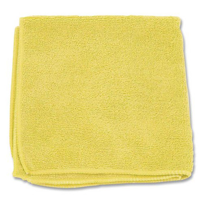 Microfiber Cleaning Cloths, 12 x 12, Yellow, 12/Pack