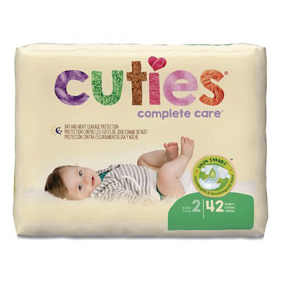 Complete Care Diapers, Size 2, 12 lbs to 18 lbs, 168/Carton