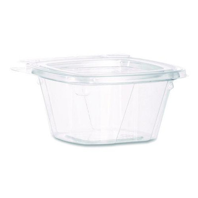 ClearPac SafeSeal Tamper-Resistant, Tamper-Evident Containers, 3.72 x 4.2 x 1.97, Clear, Plastic, 400/Carton