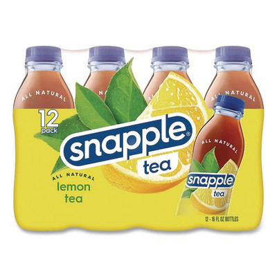 Flavored Tea, Lemon, 16 oz Bottle, 24/Carton