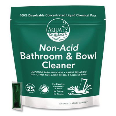 Non-Acid Bathroom and Bowl Cleaner, Lavender Scent, 6 g Packet, 80 Packets/Bag, 4 Bags/Carton