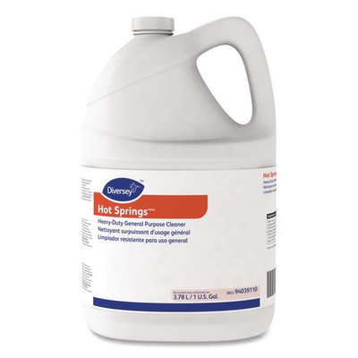 Hot Springs Heavy-Duty General Purpose Cleaner, Citrus Scent, Liquid, 1 gal, 4/Carton