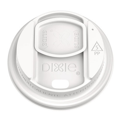 Smart Top Reclosable Lids for Hot Cups, Fits 10 oz to 20 oz Hot Cups, Plastic, White, 1,000/Carton