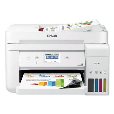 EcoTank ET-4760 All-in-One Supertank Printer, Copy Fax/Print/Scan
