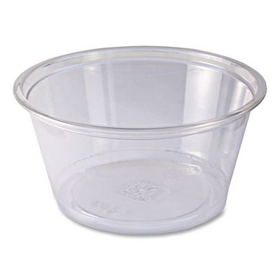 Recycleware Deli Containers, 5 oz, 3.6 x 2.6 x 1.8, Clear, Plastic, 1,000/Carton