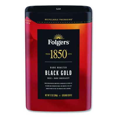Black Gold Roast Ground Coffee, 12 oz Canister