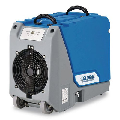 Crawl Space Commercial Dehumidifier With Pump, 90 Pints, 13.31 x 34 x 25, Blue