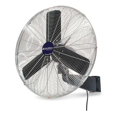 Oscillating Wall Mount Fan, 3 Speed, 24"