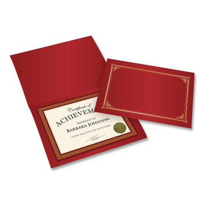 Certificate/Document Cover Kit, 9.75 w x 12.5 h, Burgundy, 18 Pieces