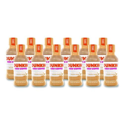 French Vanilla Iced Coffee Drink, 13.7 oz Bottle, 12/Carton