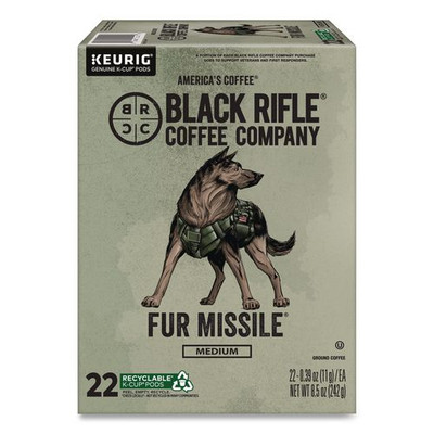 Fur Missile Coffee K-Cups, 22/Box