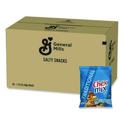 Traditional Snack Mix, 1.75 oz Snack Pack, 60 Packs/Carton