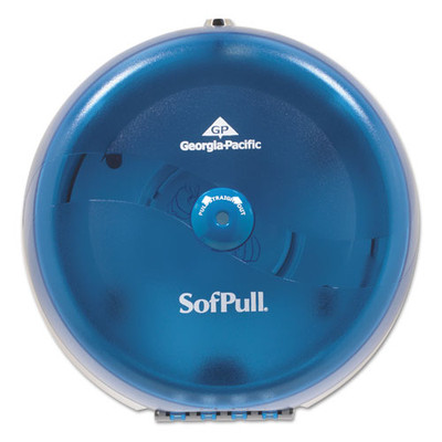SofPull High-Capacity Center-Pull Bathroom Tissue Dispenser, 16.1 x 6.75 x 10.5, Blue