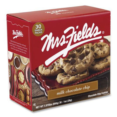 Milk Chocolate Chip Cookies, 1 oz, Indidually Wrapped Pack, 30/Carton