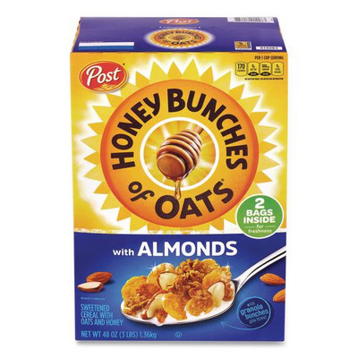 Honey Bunches of Oats with Almonds, 2 Bags/Box, 48 oz Box