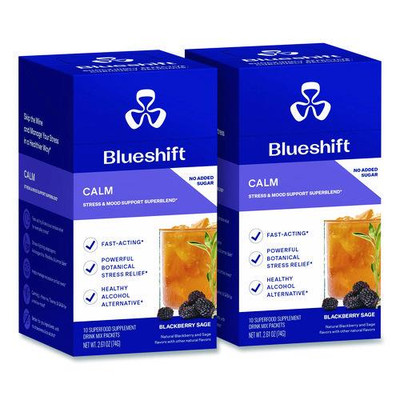 Calm Blackberry Sage Drink Mix, 0.23 oz Packets, 10/Pack, 2 Packs/Carton