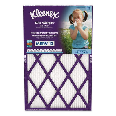 Elite Allergen Air Filter, MERV 13, 16 x 25, 6/Carton
