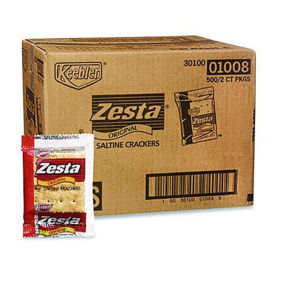 Zesta, Individually Wrapped, Saltine, 500/Carton