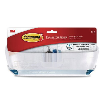Bath Shower Caddy, 11.45 x 4.8 x 4, Clear