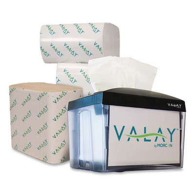 Valay Table Top Napkin Dispenser, 6 x 6.5 x 8, Black