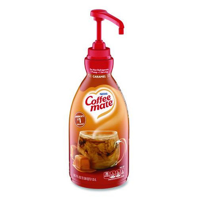 Liquid Creamer Pump Bottle, Caramel, 50.7 oz Pump Bottle