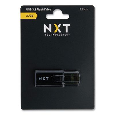 USB 3.2 Type-A Flash Drive, 32 GB, Black