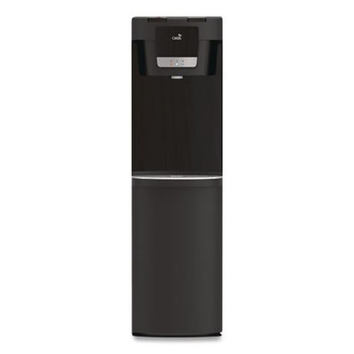 MaxxFill Flex Hot and Cold Water Dispenser, 2.1 gal, 12.2 x 14.2 x 42.33, Black/Stainless Steel