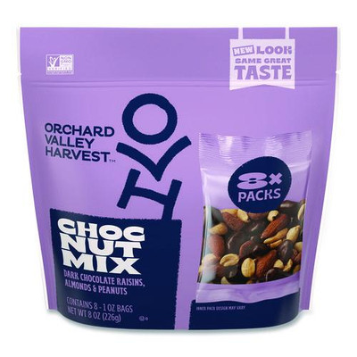 Chocolate Raisin Nut Mix, (8) 1 oz Bags