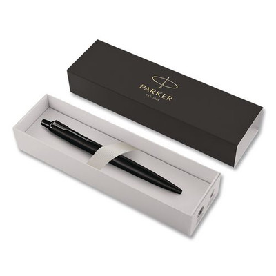 Jotter XL Ballpoint Pen, Monochrome Collection, Retractable, Medium, Blue Ink, Matte Black Barrel