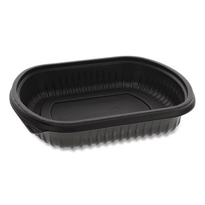 EarthChoice MealMaster Container, 24 oz, 8 x 6.5 x 1.5, Black, Plastic, 252/Carton