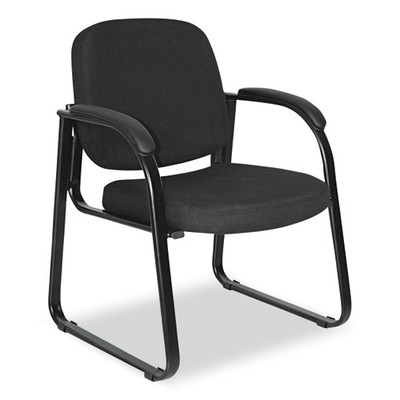 Alera Genaro Series Half-back Sled Base Guest Chair, 25" X 24.80" X 33.66", Black