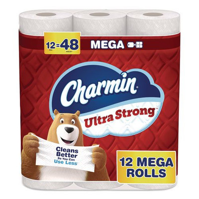 Ultra Strong Bathroom Tissue, Septic Safe, 2-Ply, White, 220 Sheets/Roll, 12 Rolls/Pack