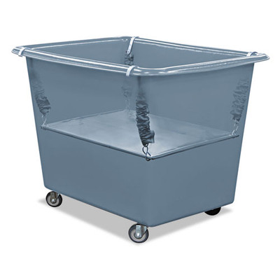 Poly Spring Lift, 15 x 25.5, 6 Bushel, Vinyl/Steel, Gray