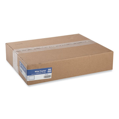 Traymats, Embossed Surface, Scalloped Edges, 16.5" x 12.75", White, 1,000/Carton