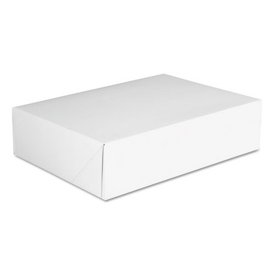 Clay-Coated Donut Boxes, 12.88 x 23 x 12.75, White, Paper, 125/Carton