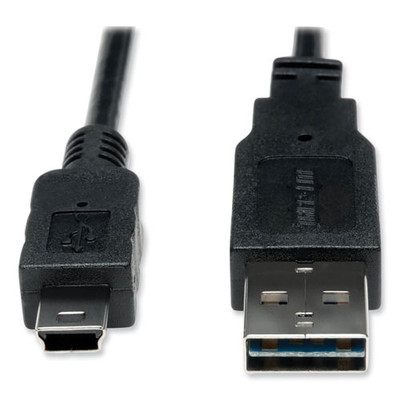 Universal Reversible Usb 2.0 Cable, Reversible A To 5-pin Mini B (m/m), 6 Ft.