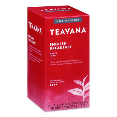 Teavana Tea Bags, English Breakfast, 0.09 oz, 24/Box