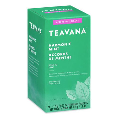 Teavana Tea Bags, Harmonic Mint Decaf, 0.05 oz, 24/Box
