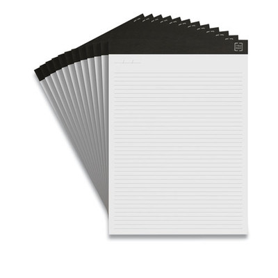 Notepads, Narrow Rule, (50) White 8.5" x 11" Sheets, 12/Pack