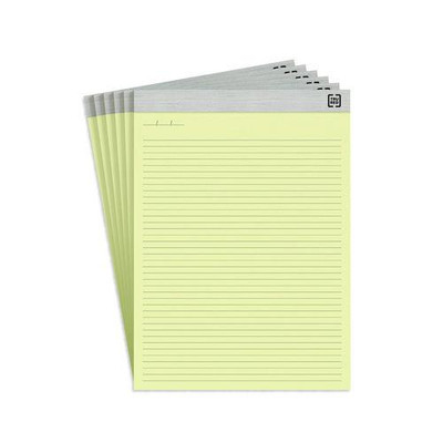 Notepads, Narrow Rule, (50) Canary Yellow 8.5 x 11 Sheets, 6/Pack