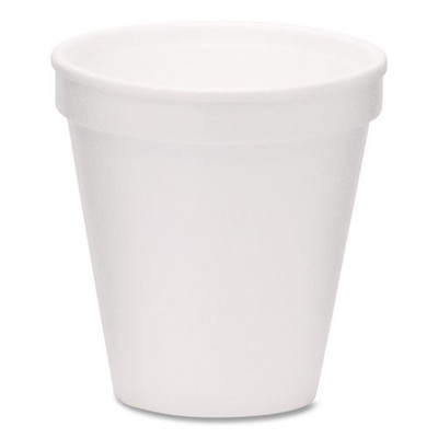 Foam Drink Cups, 6 oz, White, 1,000/Carton