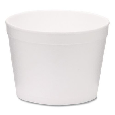 Foam Containers, Tall Style, 12 oz, White, 500/Carton