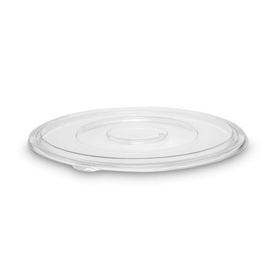 Caterline Pack n' Serve Plastic Lids, Flat Lid, 16" Diameter, Clear, 50/Carton