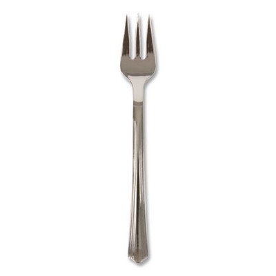 Petite Tasting Fork, Polystyrene, Silver, 400/Carton