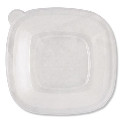 PLA Lids for Fiber Bowls, 8.8 x 8.8, Clear, 200/Carton