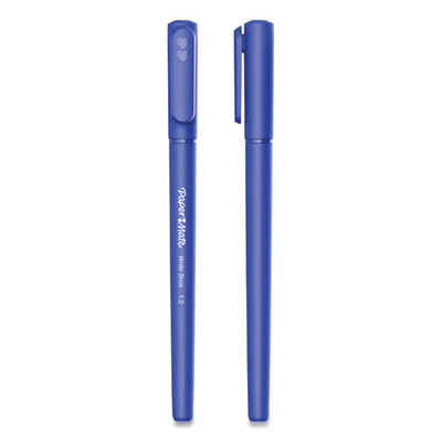Write Bros. Ballpoint Pen, Stick, Medium 1 Mm, Blue Ink, Blue Barrel, Dozen Write Bros. Ballpoint Pen, Stick, Medium 1 Mm, Blue Ink, Blue Barrel, Dozen